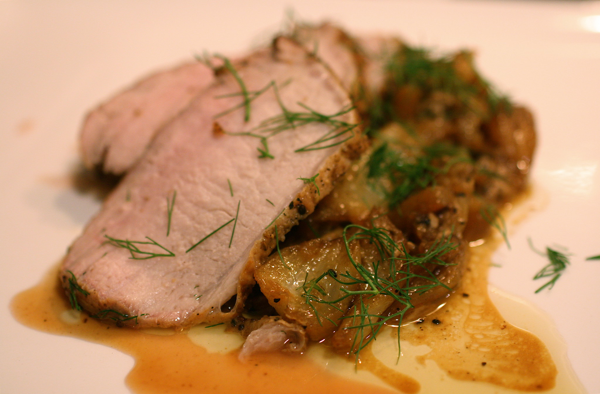 Pork fillet dish