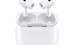 The Apple AirPods Pro 2 and their charging case.