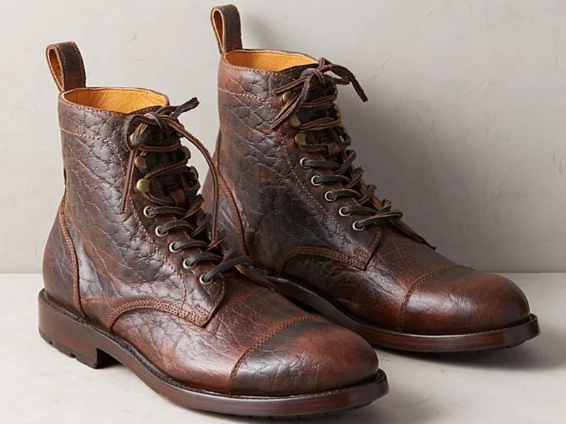 Men's Telluride Bison Leather Boots