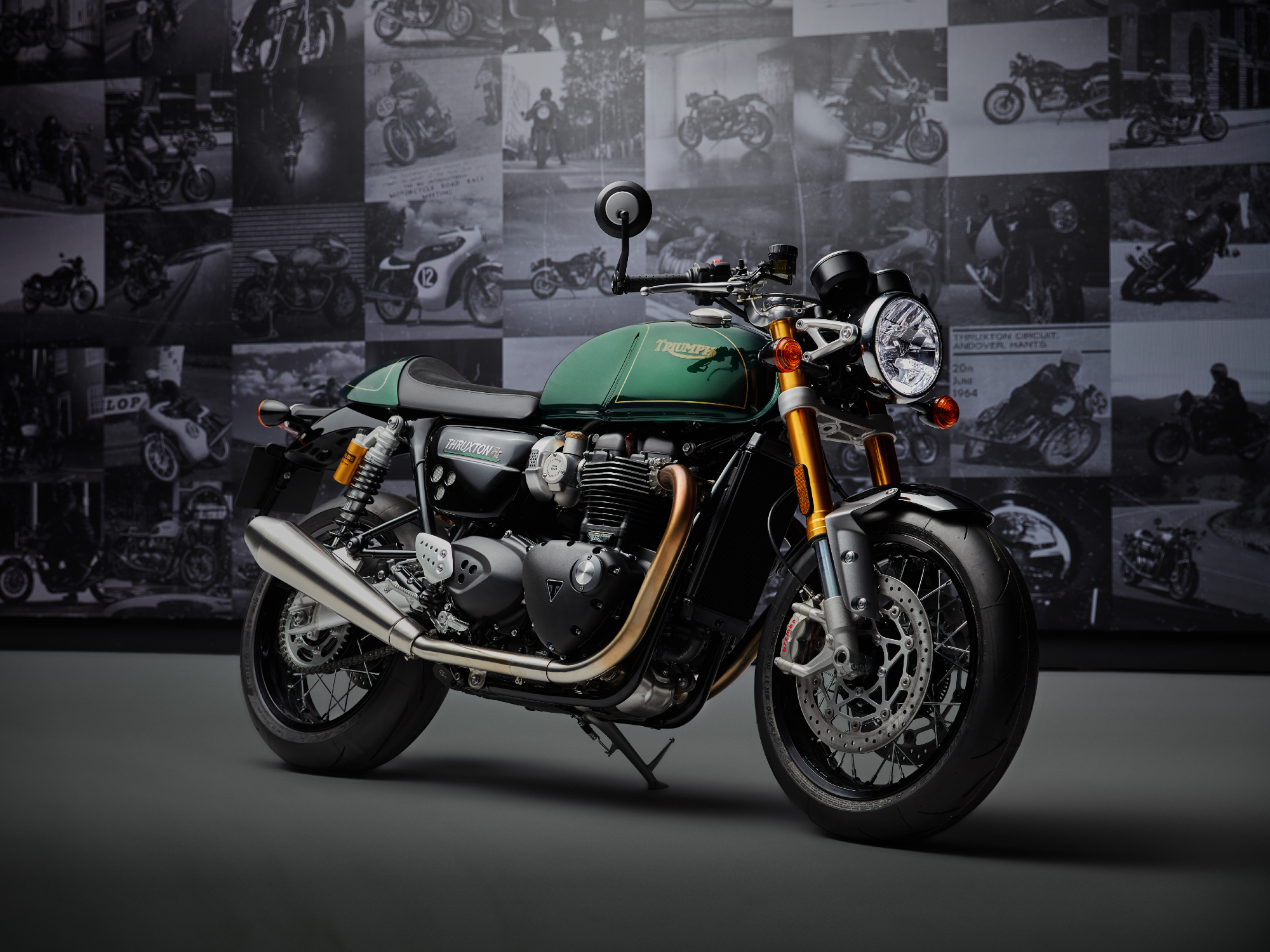 2024 Triumph Thruxton RS Competition Green / Silver Ice