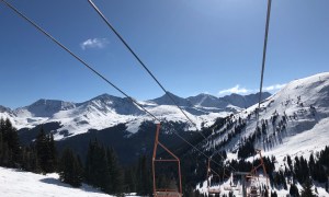 A view of Copper Mountain's Three Bears back bowl section