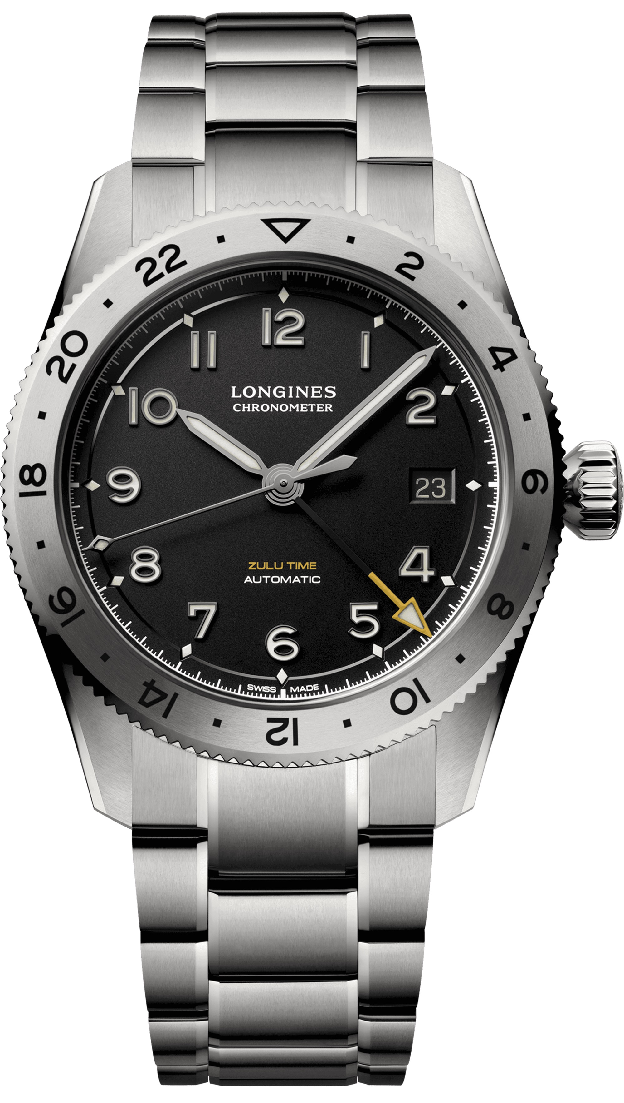 Longines dual time zone on sale watch