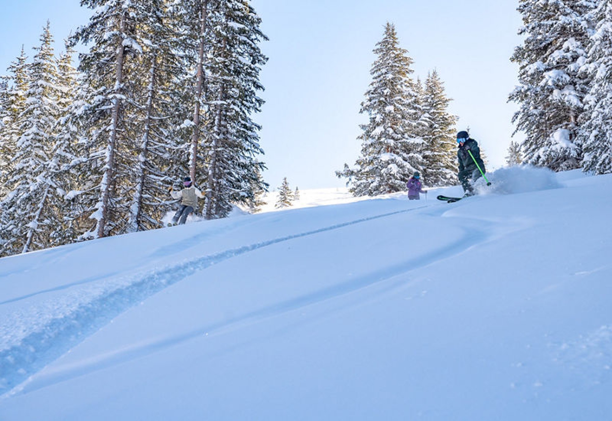 Powder day at Bergman Bowl Keystone