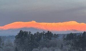 Mt. Mansfield Vermont alpenglow