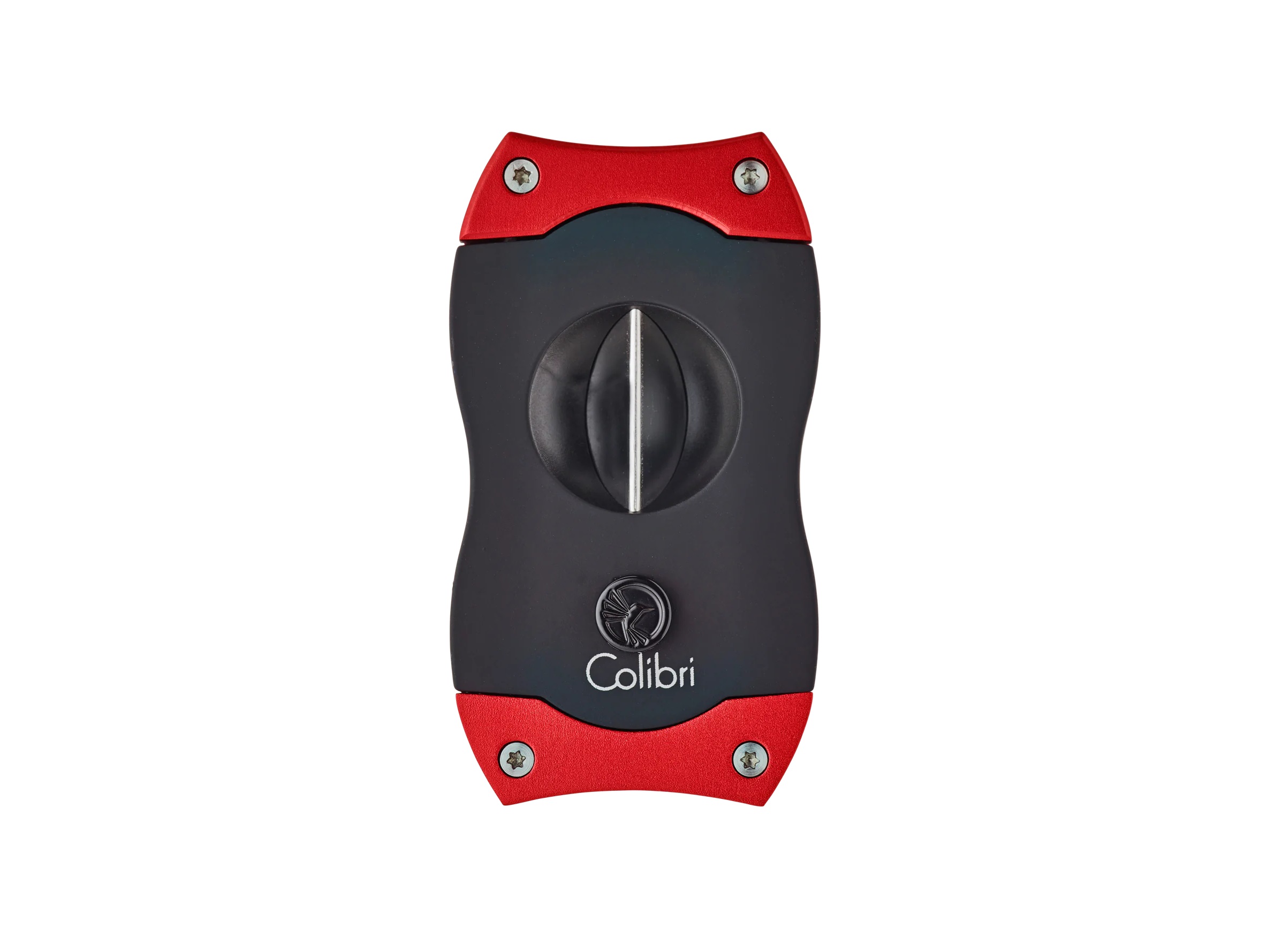 Colibri V-Cut cigar cutter in red and black