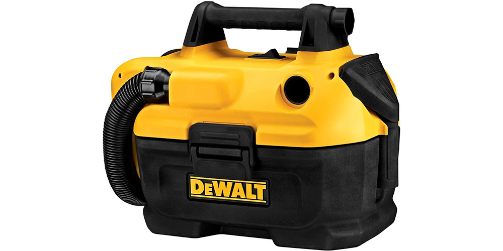 The DeWalt 20V Max Cordless Wet-Dry Vacuum on a white background.