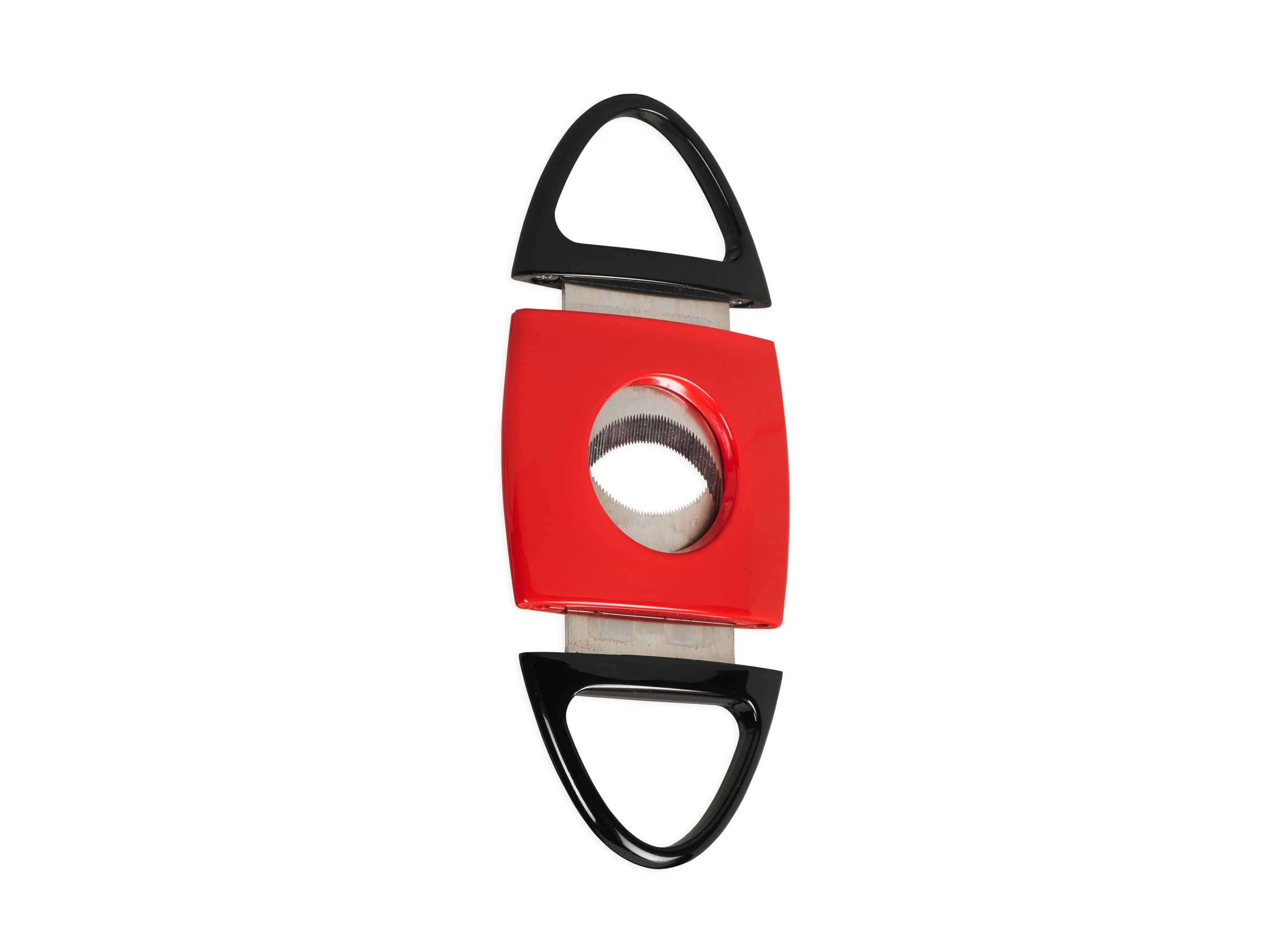 Lotus Jaws Serrated cigar cutter in red and black