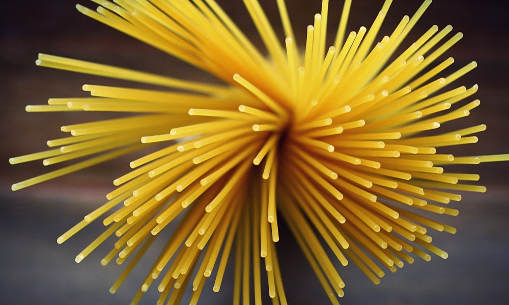 Raw spaghetti