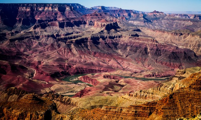 A view of the grand canyon during the day