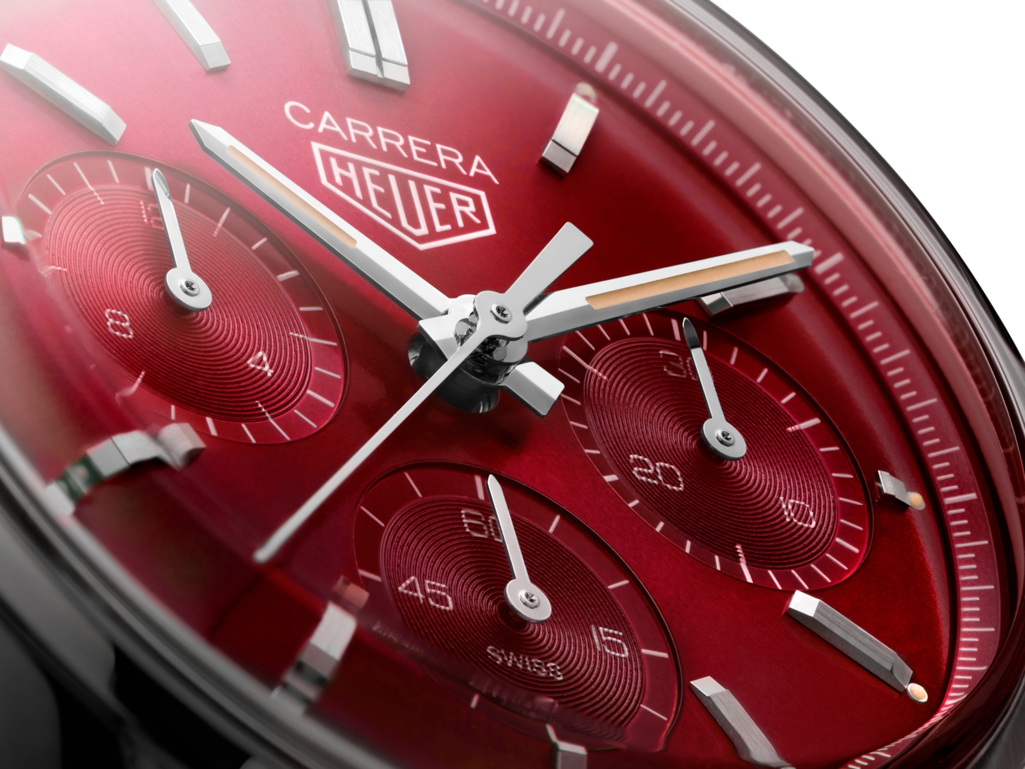 TAG Heuer Carrera Red Dial Chronograph dial