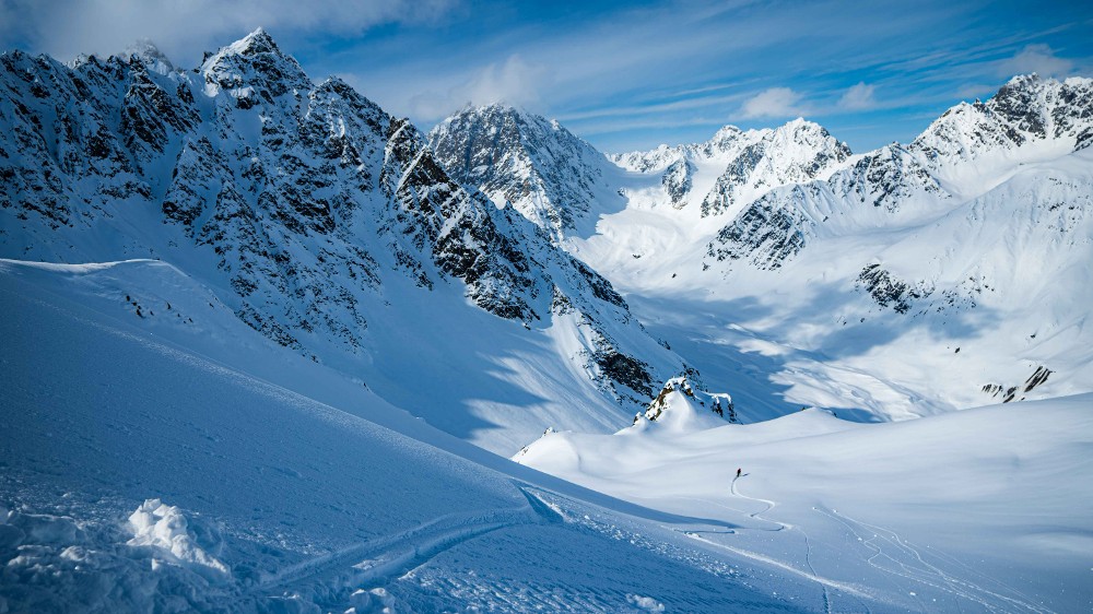 Tordrillo Mountains heli-skiing Alaska