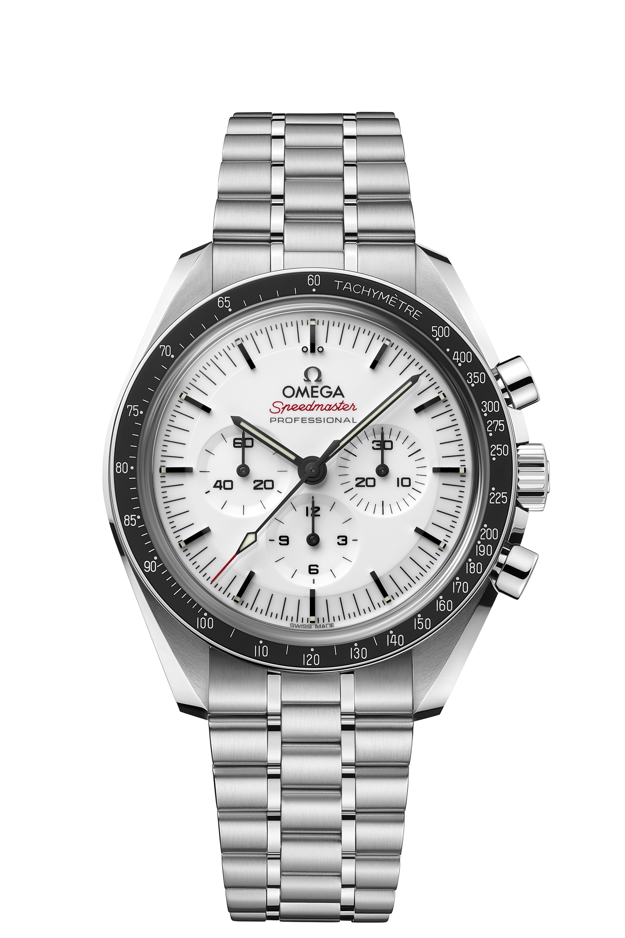 Omega Speedmaster Moonwatch white dial