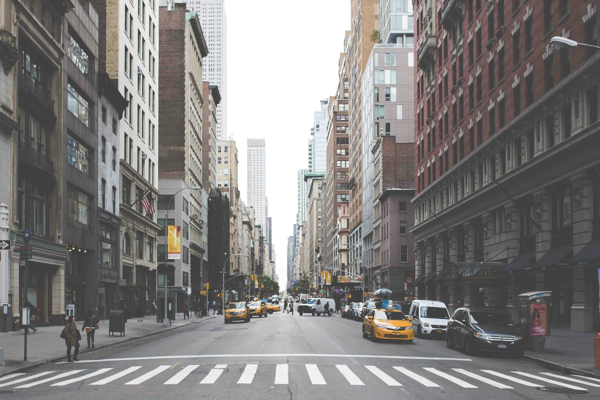 Traffic through city streets