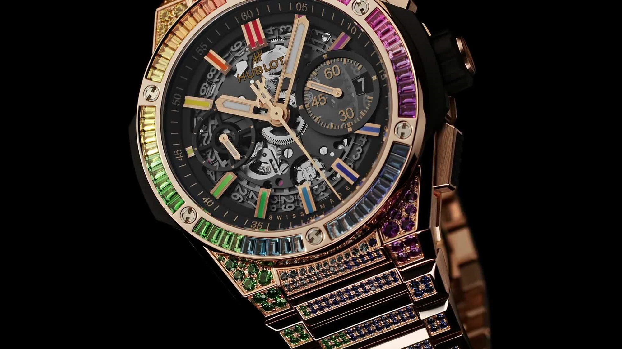 Hublot Big Bang Integrated King Gold Rainbow