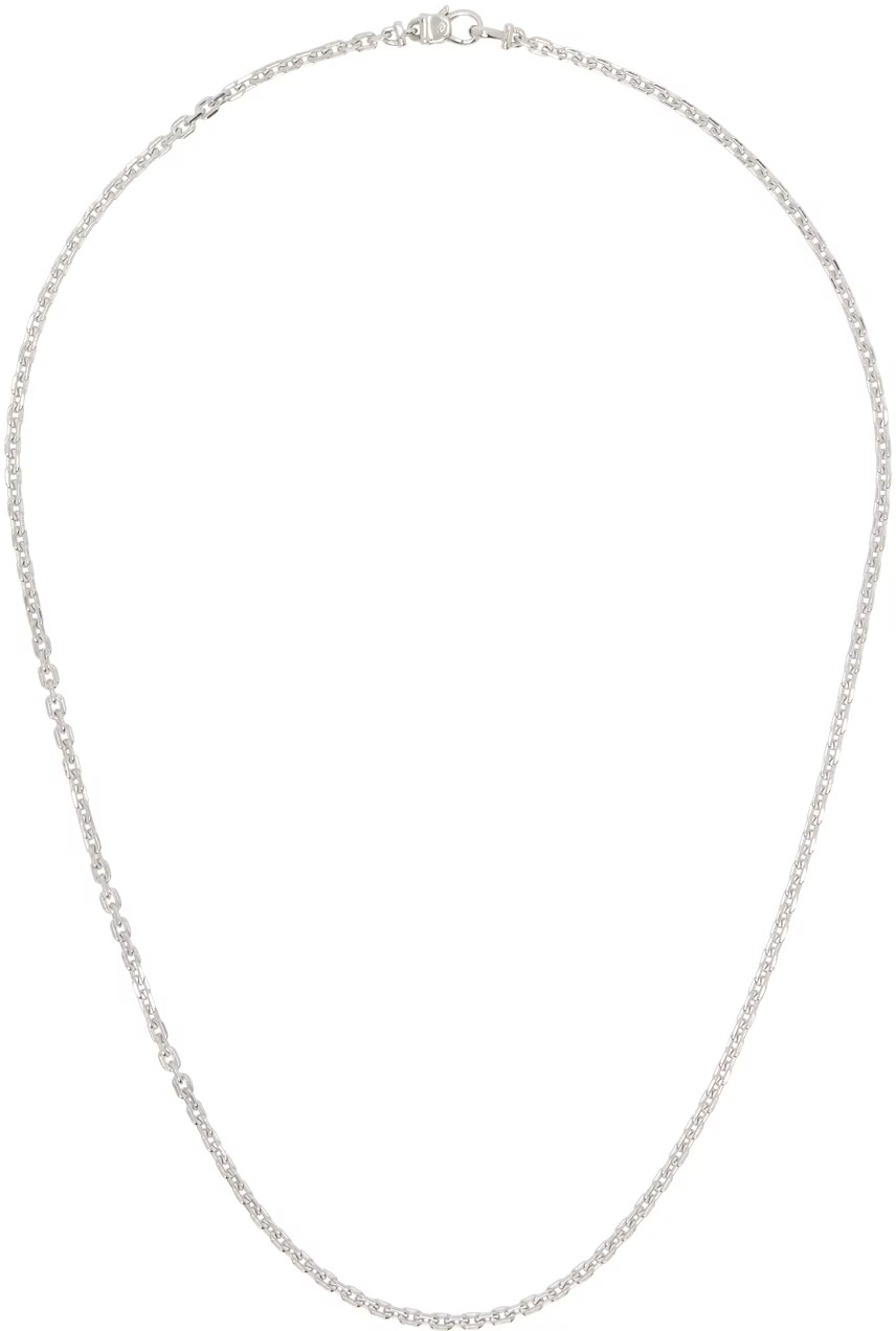 TOM WOOD Silver Anker Chain Necklace