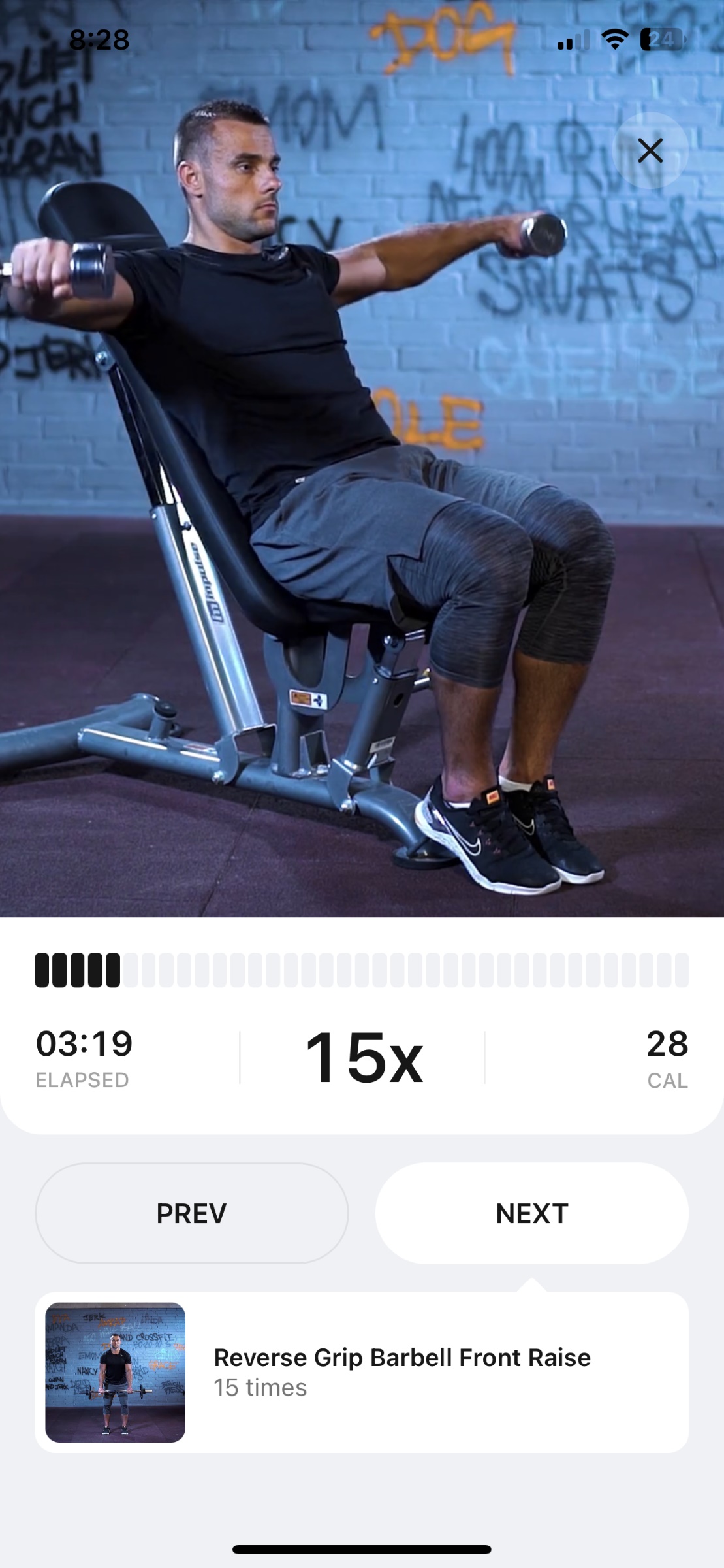 man working out for better me app workouts