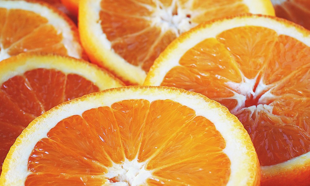 Sliced oranges