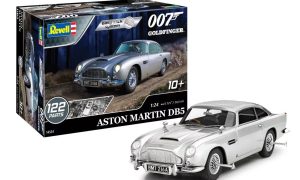 The Aston Martin DB5 car kit and completed model.