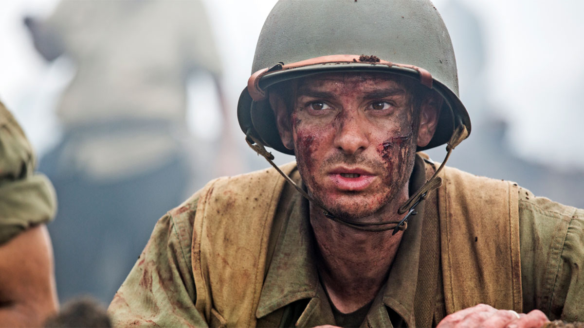 Andrew Garfield in Hacksaw Ridge.