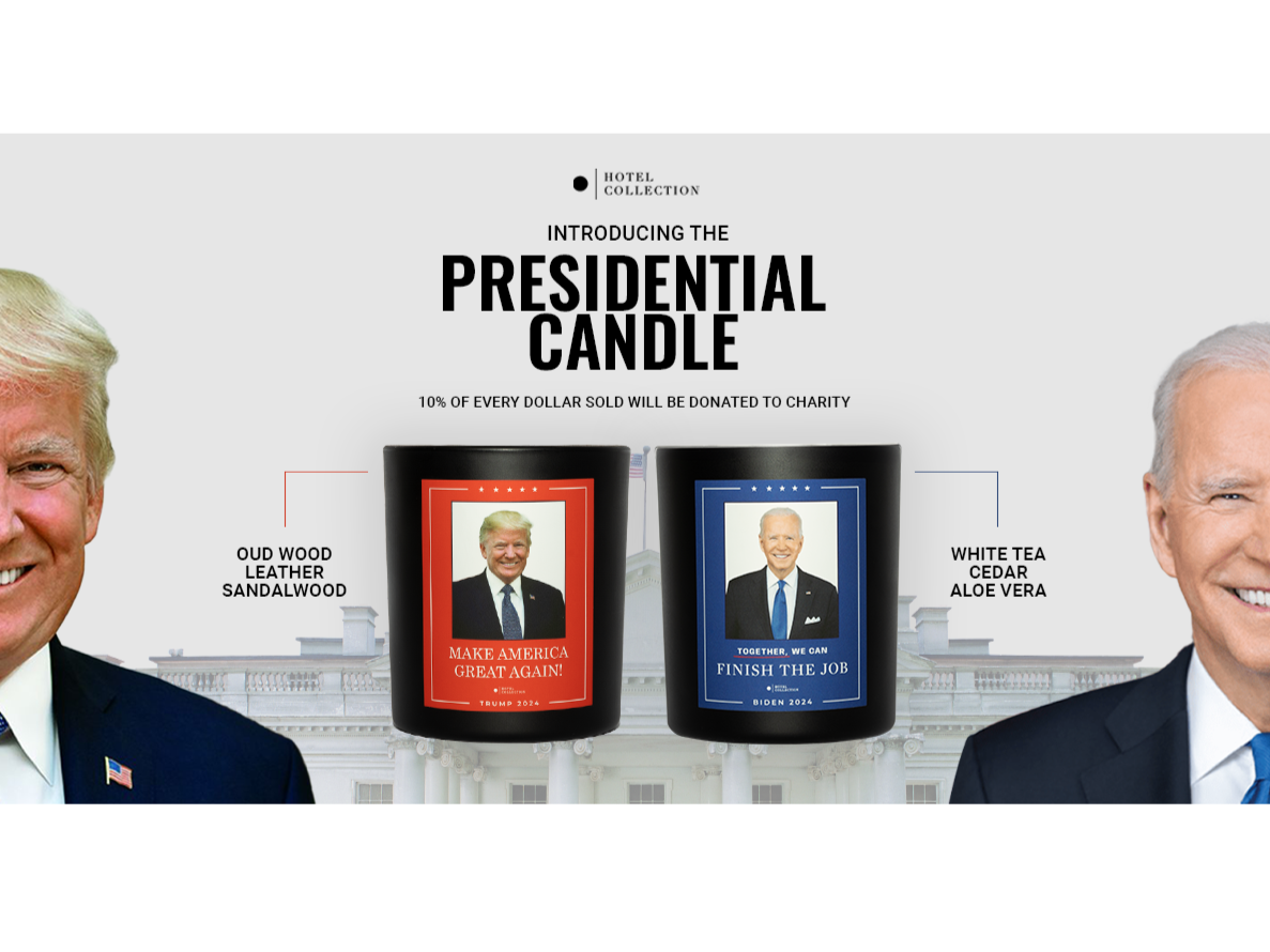 Hotel Collection Presidential Candles to support your candidate