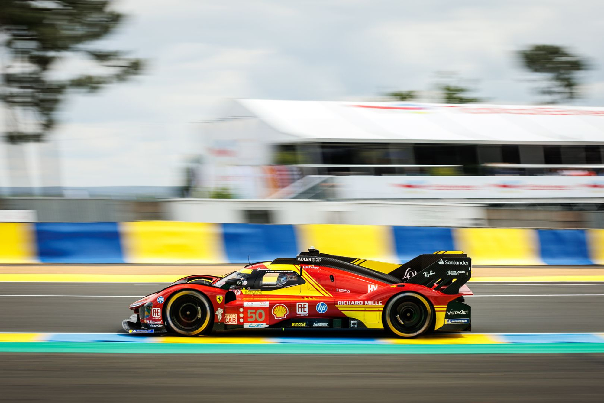 Ferrari 499P hypercar #50 wins the 2024 24 Hours of Le Mans