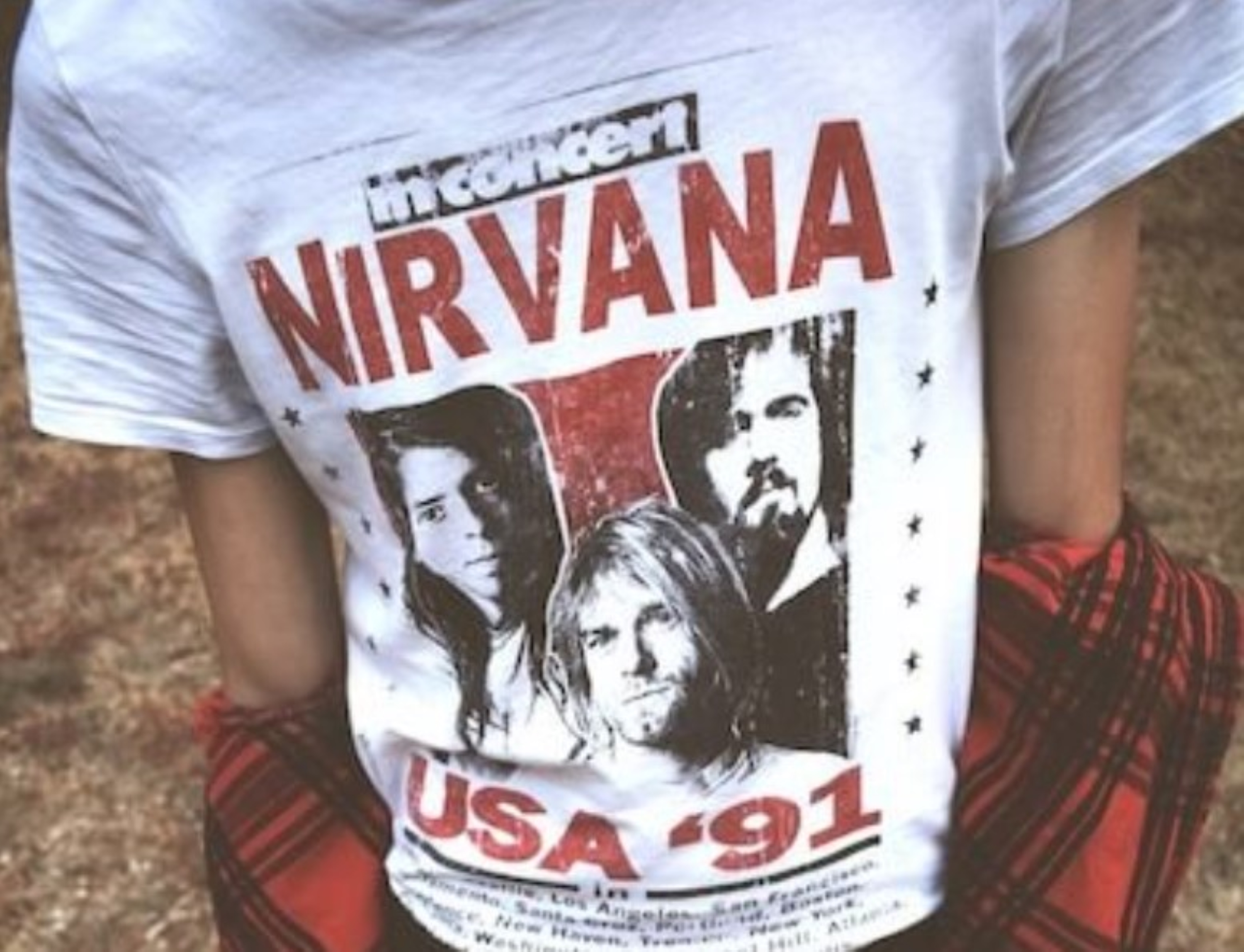 Old School Tees Nirvana concert tee