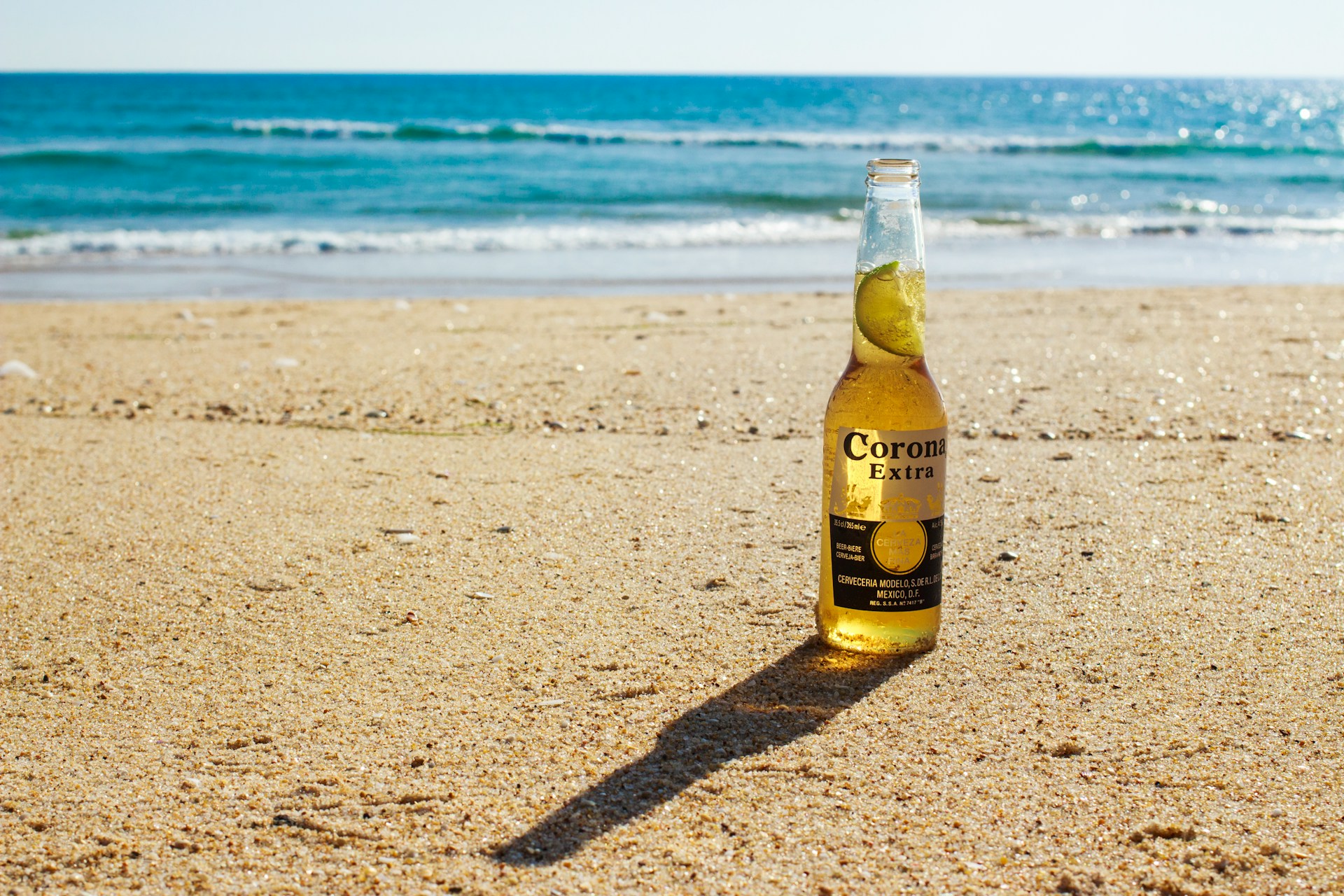 Corona on beach