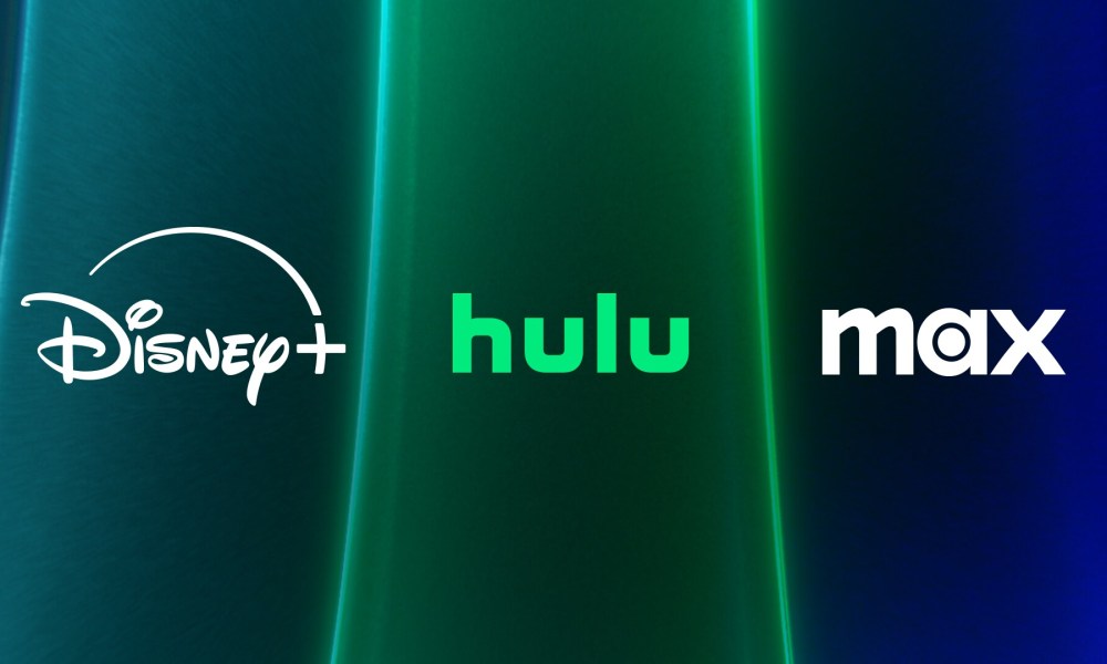 Disney, Hulu, and Max logos side by side.