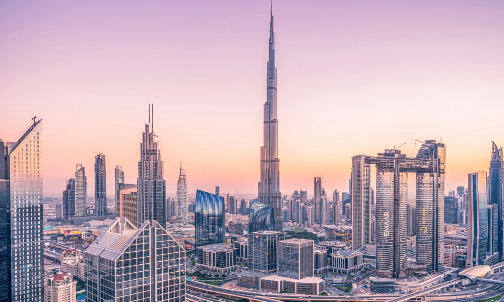 Skyline of Dubai daytime