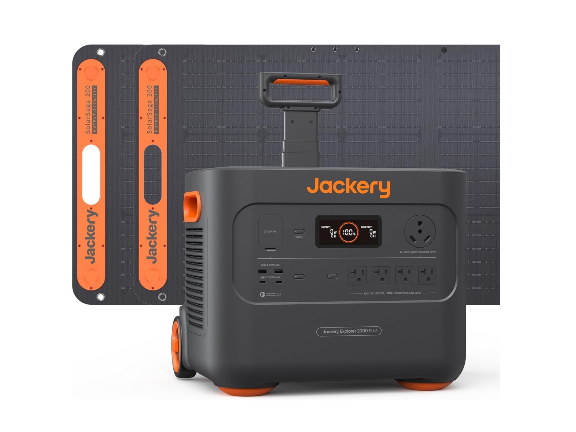 Jackery Solar Generator 2000 Plus early Prime Day deal with two solar panels