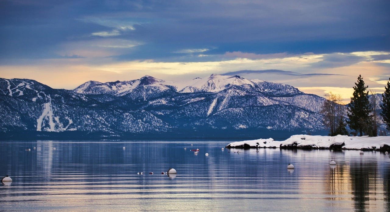 Mountains surrounding Lake Tahoe