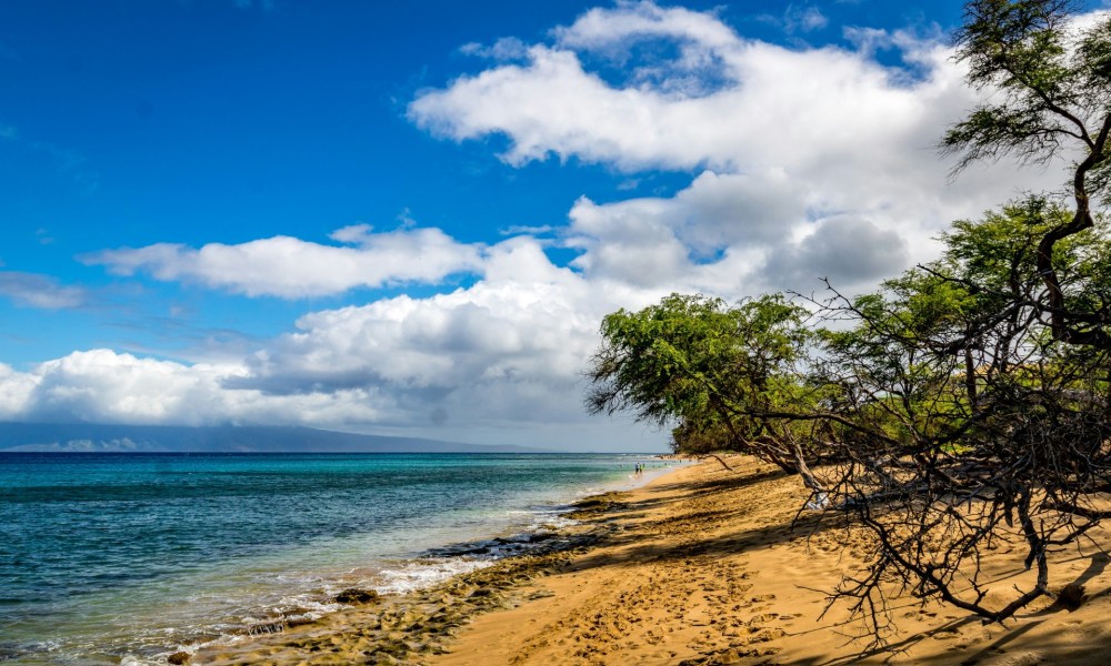 Beach and cloud Maui Hawaii