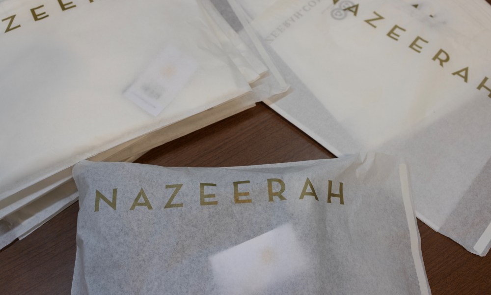 nazeerah uses egyptian cotton to change mens fashion packaging