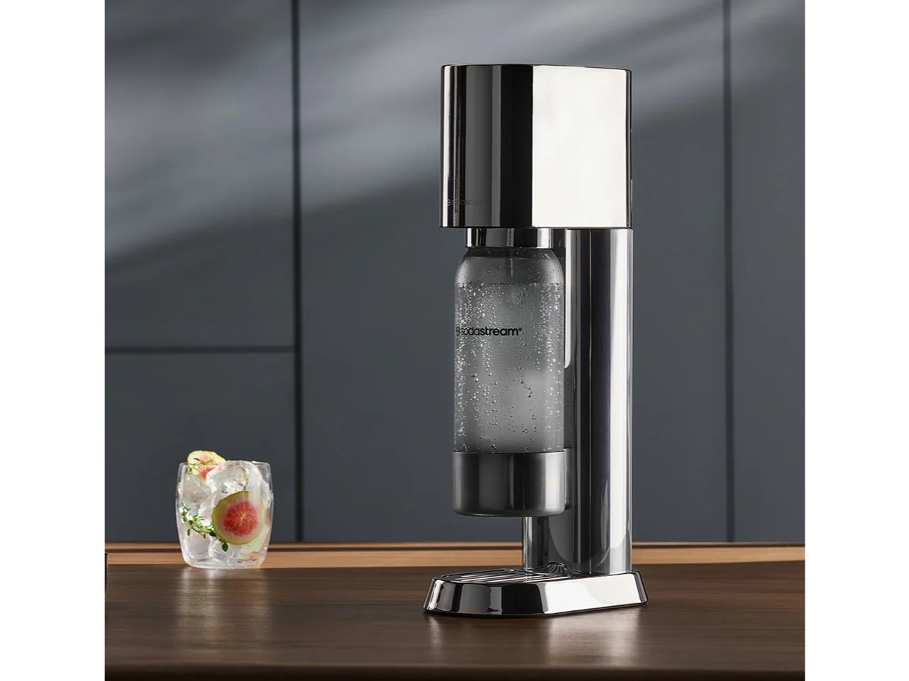 SodaStream Enso sparkling water maker on table