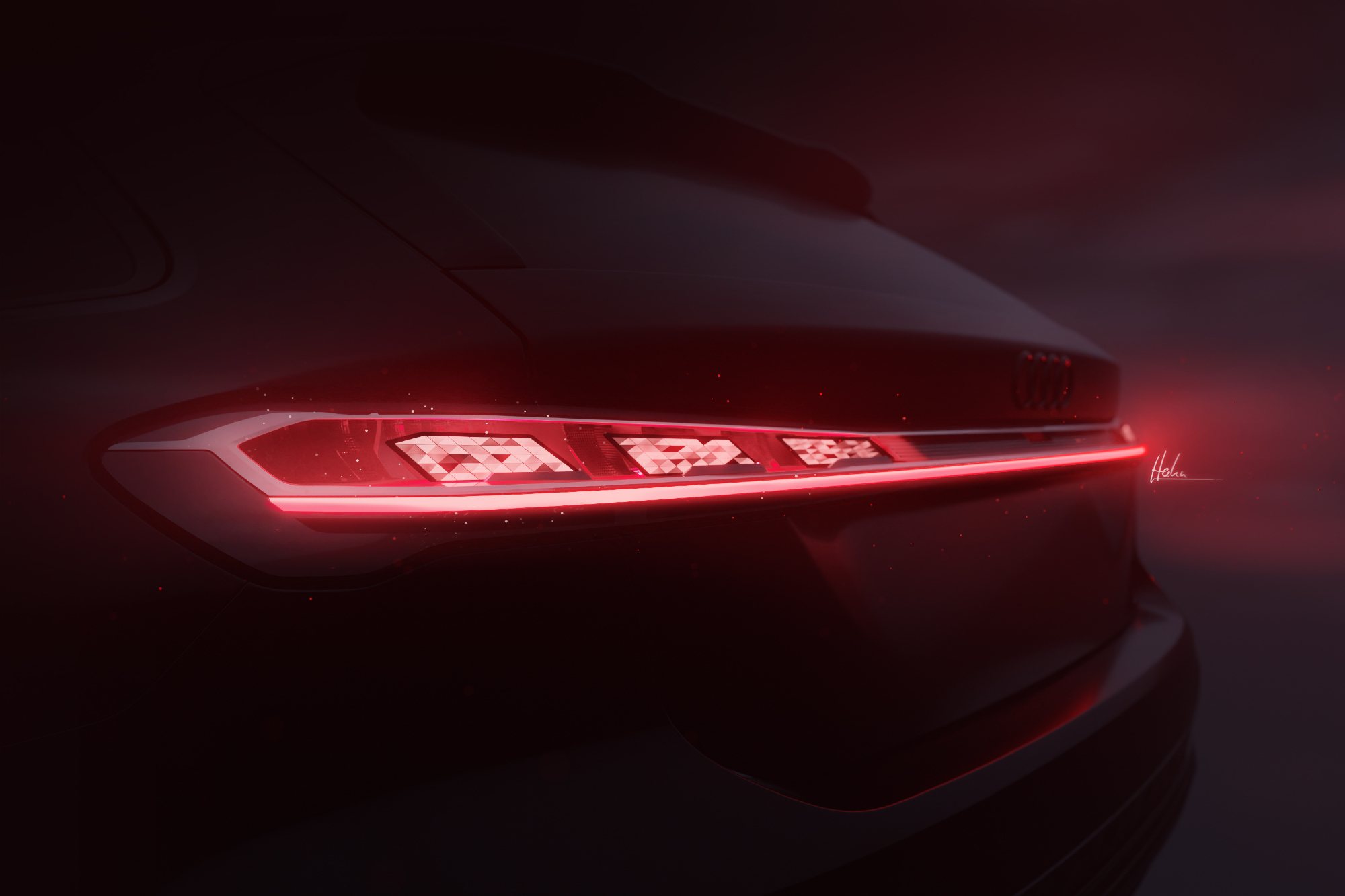 Teaser for upcoming Audi A5 family.