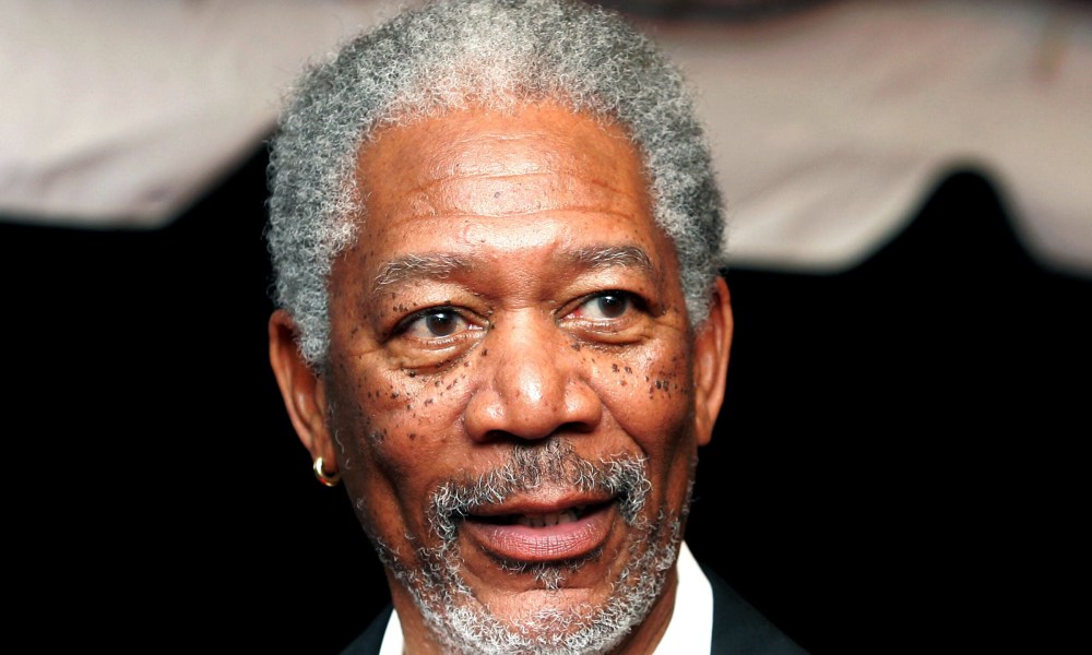 Morgan Freeman posing for the camera