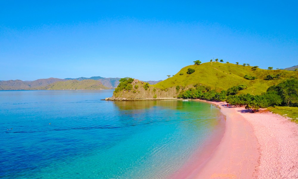 Pink sand beach