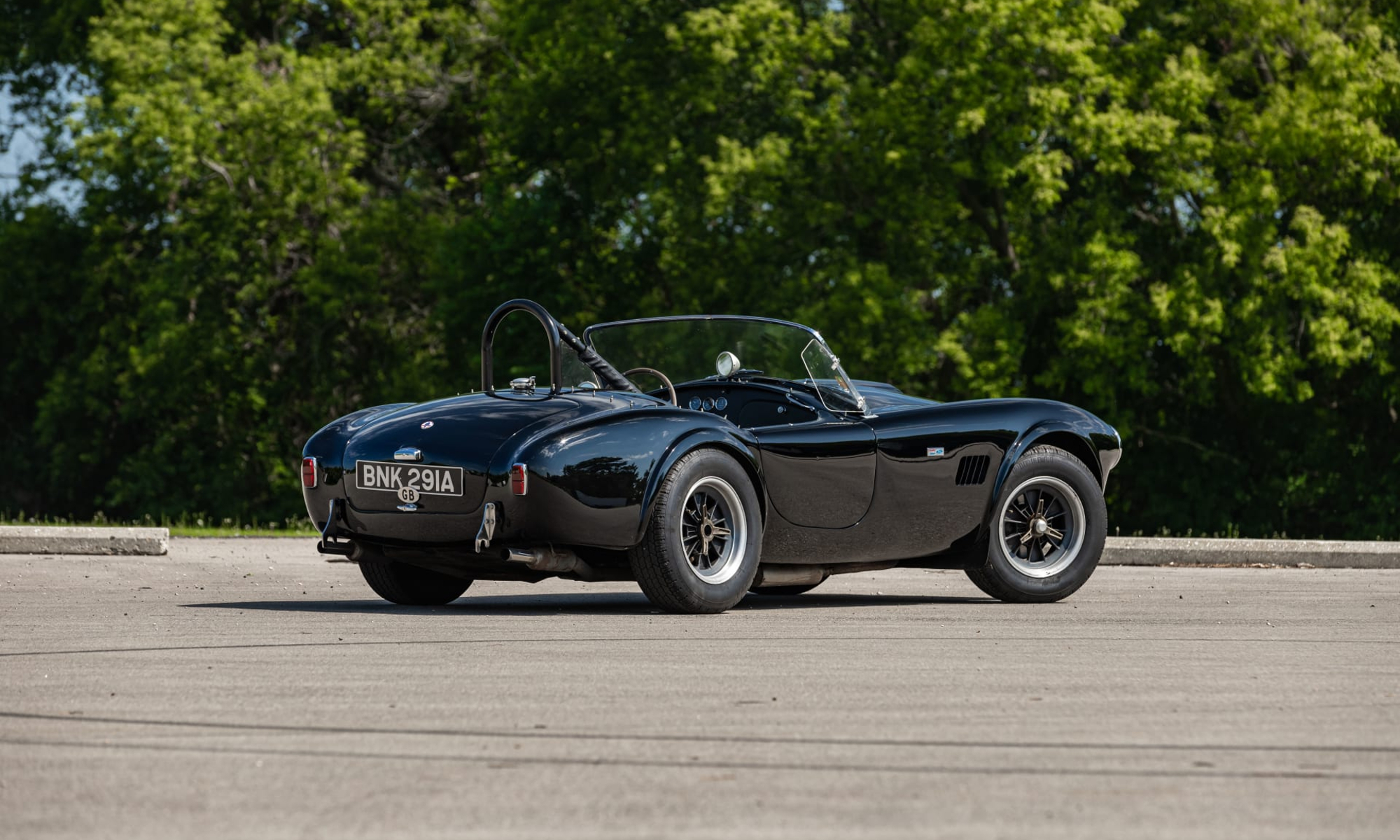 1963 Shelby 289 Cobra driven by Steve McQueen right rear three-quarter view.