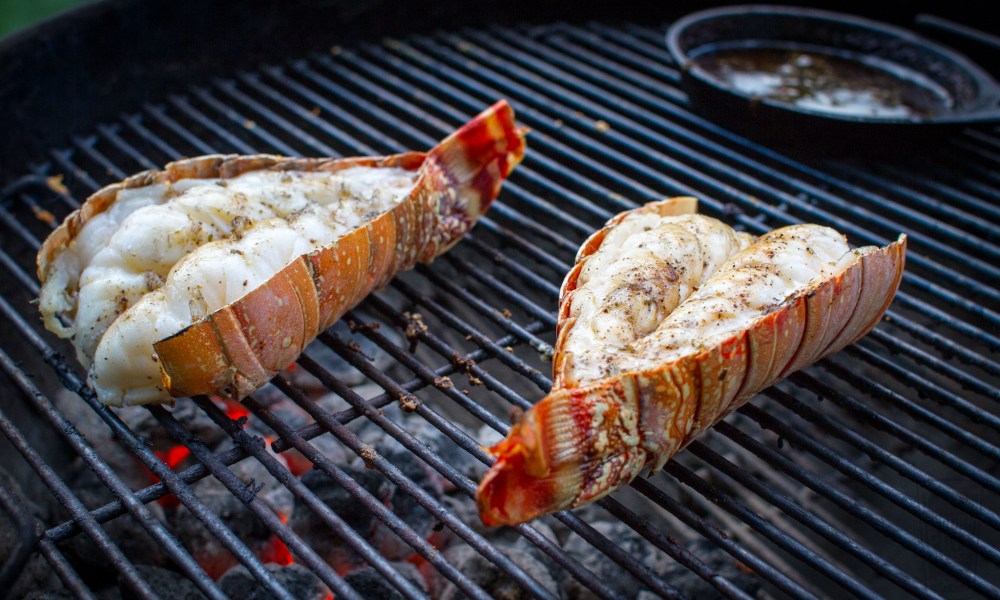 Grilled lobster tails