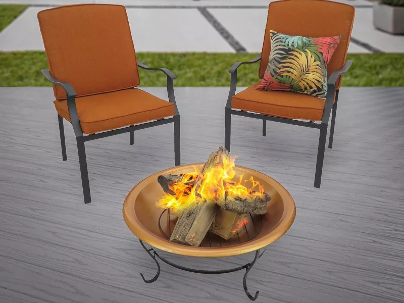 29 inch copper fire pit from National Tree Company