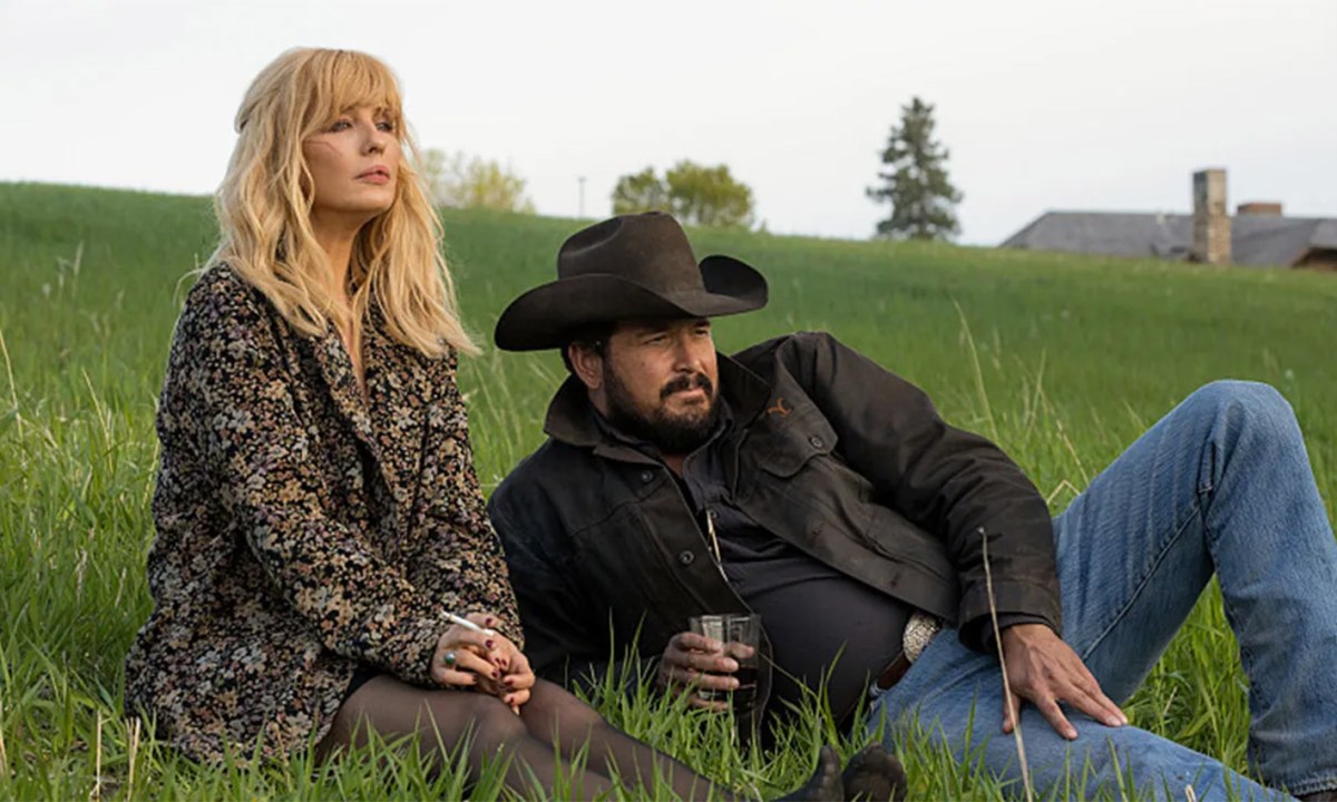 Kelly Reilly and Cole Hauser in Yellowstone