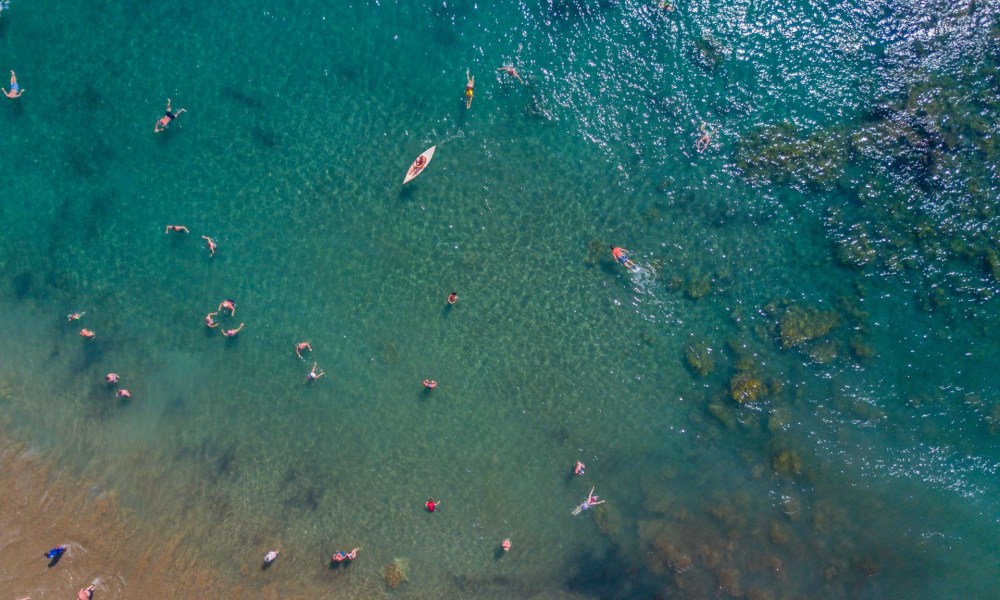 Swimmers at Lara Beach, Cyprus