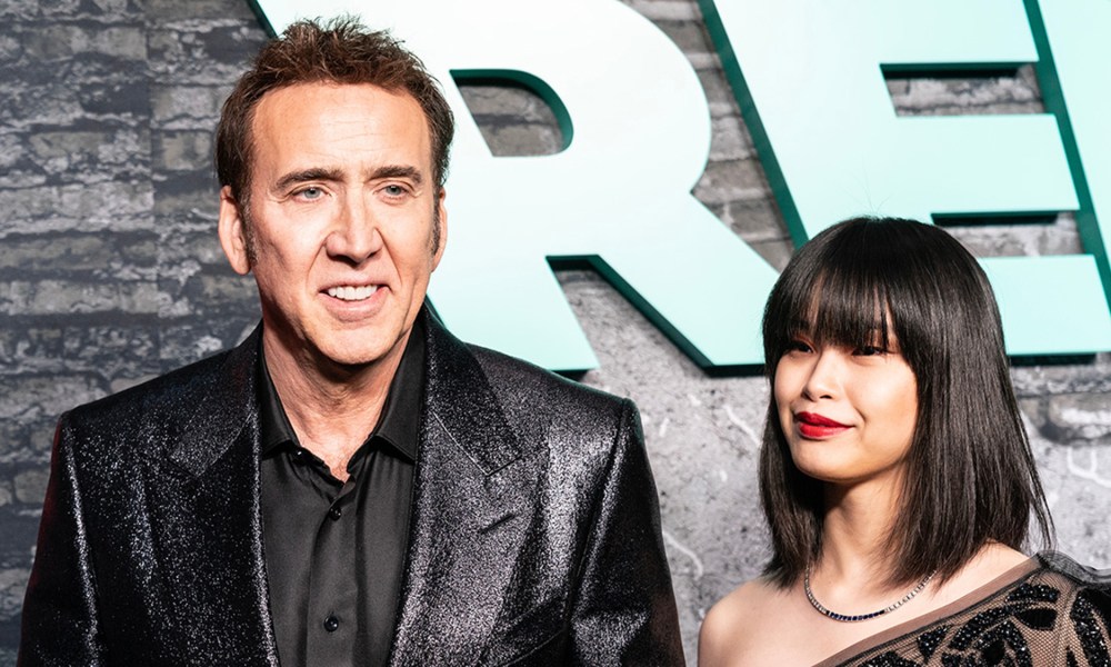 Nicolas Cage at the Renfield premiere.