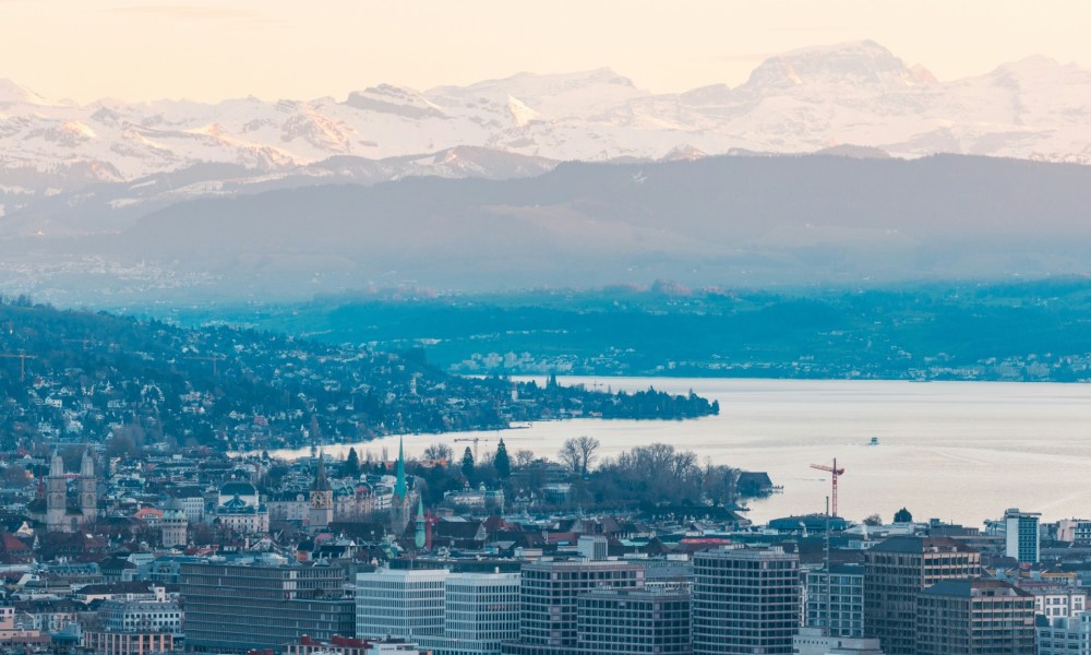 Lake surrounding Zurich