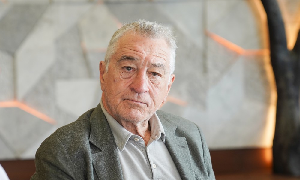 he portrait of famous American actor Robert De Niro came to Istanbul on June 27, 2022 in Istanbul, Turkey