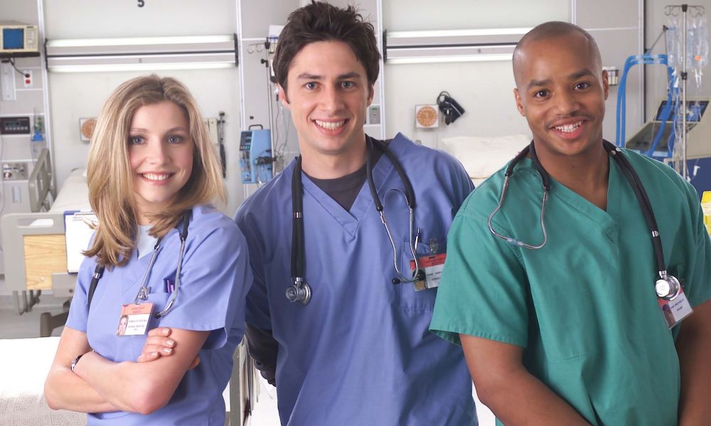 The cast of Scrubs.