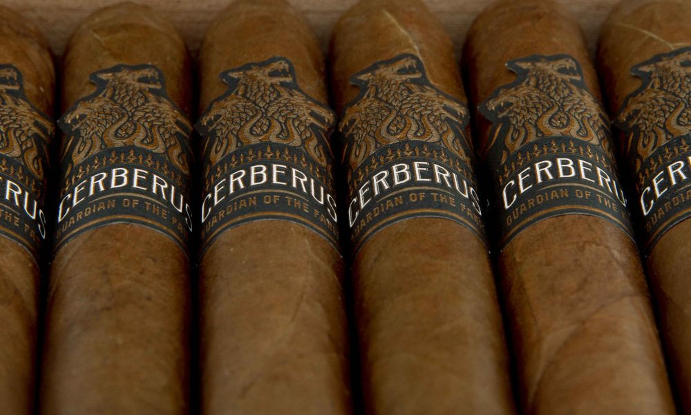 Guardian of the Farm Cerberus cigars up close from Aganorsa