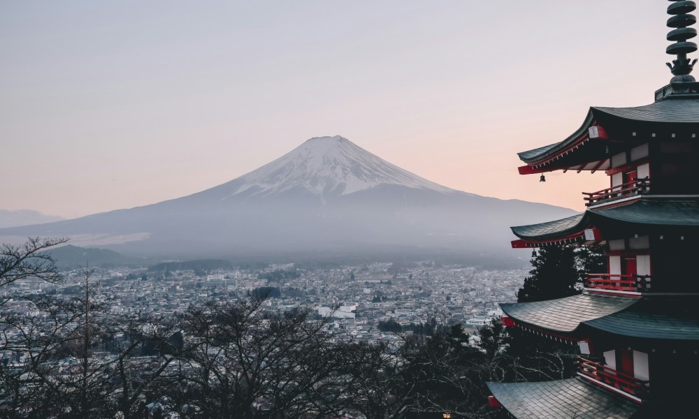 Mountain view in Japan