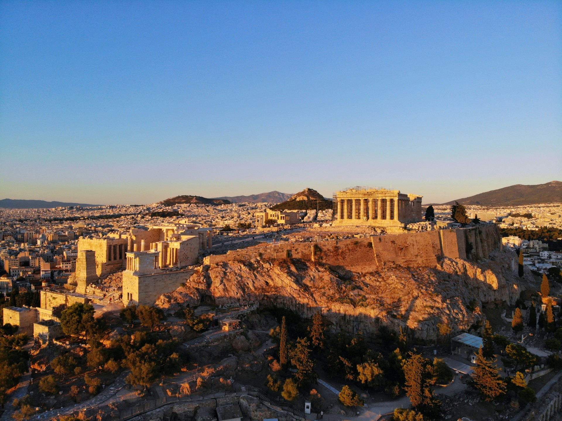 The Parthenon in Athens, Greece