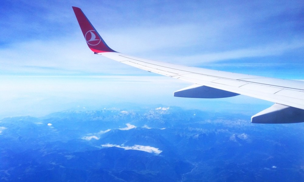 Winglet of Turkish Airlines plane